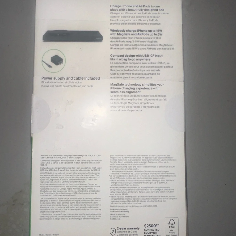 Belkin BoostCharge Pro 2-in-1 Wireless Charging Pad